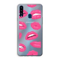 Bite my lip: Samsung Galaxy A20s Transparant Hoesje