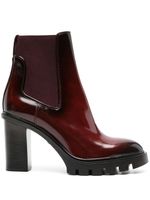 Santoni bottines Ferry 100 mm en cuir - Rouge