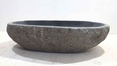 Rivierstenen wasbak RXL220319, 62x37x15 cm