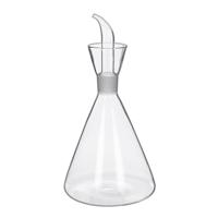 Olie fles - glas - met druppelstop - 750ml - 26 x 13 cm - olijfolieflessen - thumbnail