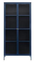 Vitrinekast Bronco Blauw H190 cm - Giga Living