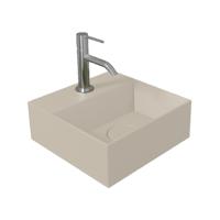 Fontein Salenzi Spy 30x30 cm Mat Taupe (inclusief bijpassende waste)