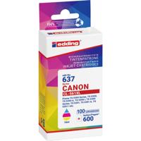 Edding Inktcartridge vervangt Canon CL-561XL Compatibel Combipack Cyaan, Magenta, Geel EDD-637 18-637