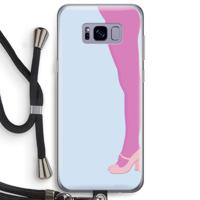 Pink panty: Samsung Galaxy S8 Plus Transparant Hoesje met koord