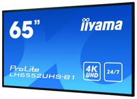 iiyama LH6552UHS-B1 beeldkrant Digitale signage flatscreen 163,8 cm (64.5") IPS 4K Ultra HD Zwart Type processor Android 8.0 - thumbnail