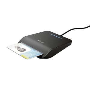 Trust Primo smart card reader Binnen USB CardBus+USB 2.0 Zwart