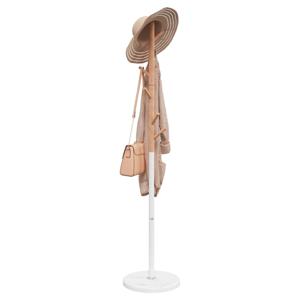 VidaXL Kapstok 172 cm gepoedercoat ijzer wit