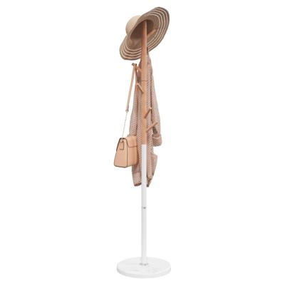 VidaXL Kapstok 172 cm gepoedercoat ijzer wit