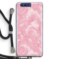 Abstract Painting Pink: Honor 9 Transparant Hoesje met koord
