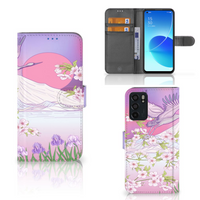 OPPO Reno6 5G Telefoonhoesje met Pasjes Bird Flying - thumbnail