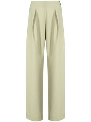 Rejina Pyo pantalon de tailleur à plis creux - Vert