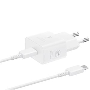 Samsung 25W Power Adapter met USB-C naar USB-C kabel Oplader Wit