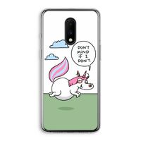 Unicorn: OnePlus 7 Transparant Hoesje