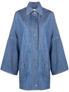 TOTEME manteau en chambray biologique - Bleu