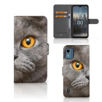 Telefoonhoesje | Met pasjeshouder | Nokia C12 Britse Korthaar