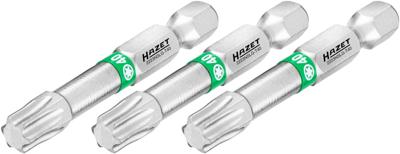 HAZET Bit 2223NSLG-T40/3 · 1/4 inch (6,3 mm) zeskant massief · Binnen-TORX®-profiel · 3-delig · SW T40