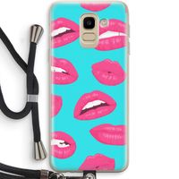 Bite my lip: Samsung Galaxy J6 (2018) Transparant Hoesje met koord