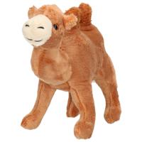 Cornelissen Pluche knuffel dier Kameel - bruin - 22 cm - Woestijn dieren