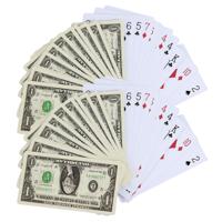 Speelkaarten dollar biljet - 2x - 54 kaarten - klassiek - kaartspel