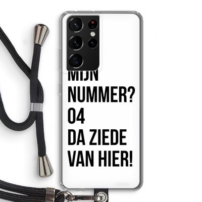 Da ziede van hier: Samsung Galaxy S21 Ultra Transparant Hoesje met koord