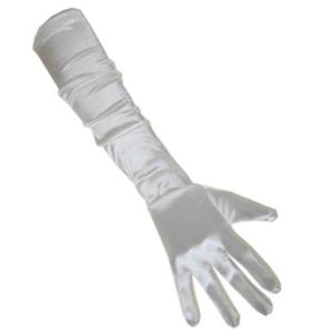 Witte handschoenen gala   -