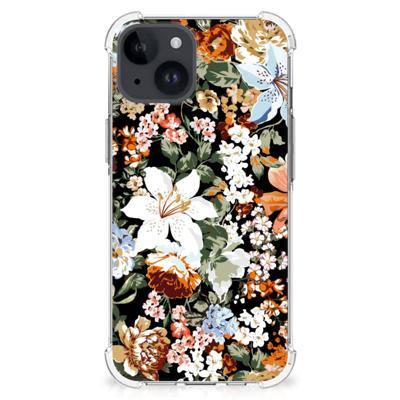 Case voor iPhone 15 Dark Flowers
