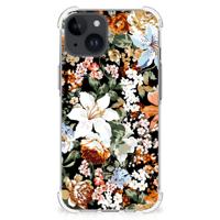 Case voor iPhone 15 Dark Flowers