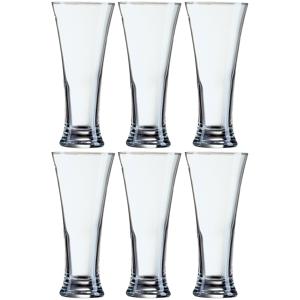 Arcoroc pilsener bierglazen voor witbier/rosebier - 6x stuks - 330 ml - pilsenerglas