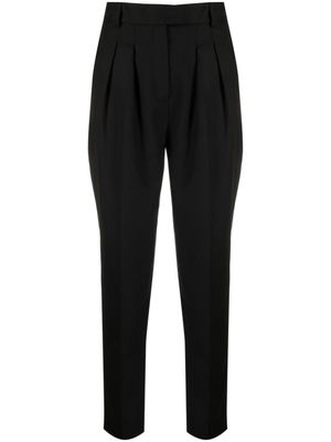 Karl Lagerfeld pantalon court à taille haute - Noir