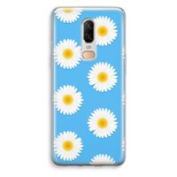 Margrietjes: OnePlus 6 Transparant Hoesje Margrietjes: OnePlus 6 Transparant Hoesje