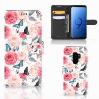 Samsung Galaxy S9 Plus Hoesje Butterfly Roses - thumbnail