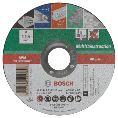 Bosch Accessoires Doorslijpschijf Multi 115 X1 Recht - 2609256306