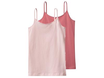 esmara Set van 2 kinder hemden of spaghettitops (Lichtroze/roze, 158/164)