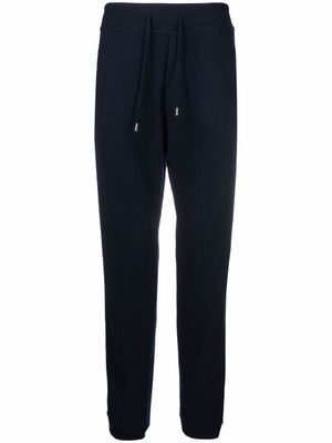 Bruno Manetti pantalon de jogging à taille à lien de resserrage - Bleu