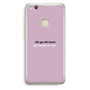gij moogt er zijn: Huawei Ascend P10 Lite Transparant Hoesje