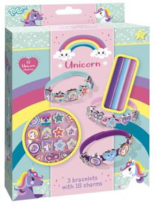 Totum knutselset Bracelet Unicorn meisjes 21-delig