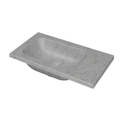 INK Enter Fontein - 40x22x1.6cm - 0 kraangaten - marmer mat wit 3404355