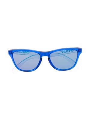 Oakley lunettes de soleil Frogskins™ XS à monture d'inspiration wayfarer - Bleu