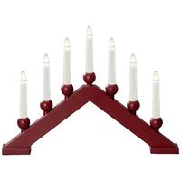 Konstsmide 3935-525 Kerstboog Warmwit Gloeilamp Donkerrood, Mat - thumbnail