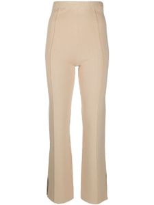 Claudie Pierlot pantalon droit en maille - Tons neutres