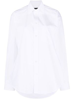 Balenciaga chemise à forme sablier - Blanc