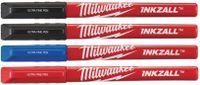 Milwaukee Accessoires INKZALL Fine Tip Colour Pens - 4pc - 48223165 - 48223165
