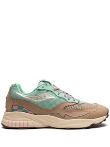 Saucony baskets 3D Grid Hurricane - Marron