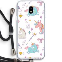 Fantasiewereld: Samsung Galaxy J3 (2017) Transparant Hoesje met koord