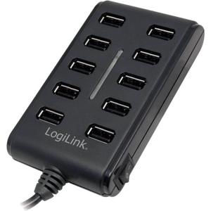 LogiLink USB 2.0 10-Port Hub with On/Off Switch 480 Mbit/s