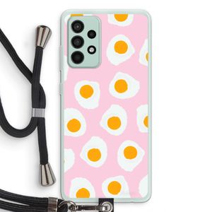 Dancing eggs: Samsung Galaxy A52s 5G Transparant Hoesje met koord