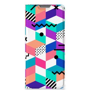 OPPO Find X5 Stand Case Blokken Kleurrijk