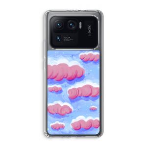 Roze wolken met vogels: Xiaomi Mi 11 Ultra Transparant Hoesje