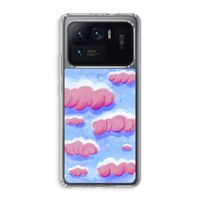 Roze wolken met vogels: Xiaomi Mi 11 Ultra Transparant Hoesje Roze wolken met vogels: Xiaomi Mi 11 Ultra Transparant Hoesje