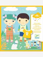 DJECO verplaatsbare stickers geel DJECO verplaatsbare stickers geel